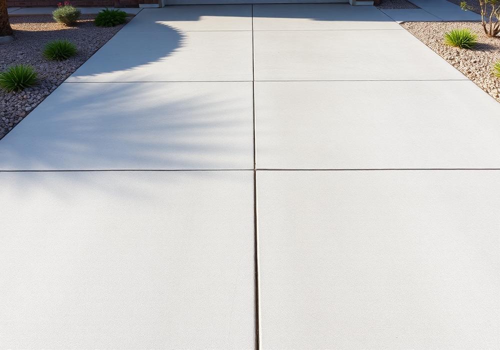 Las Vegas concrete driveway after professional cleaning